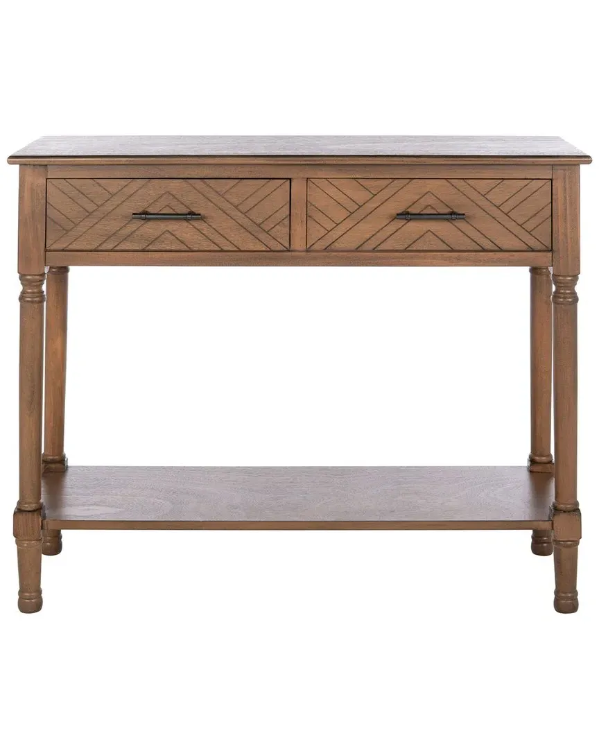Peyton 2 Drawer Console Table - Brown image