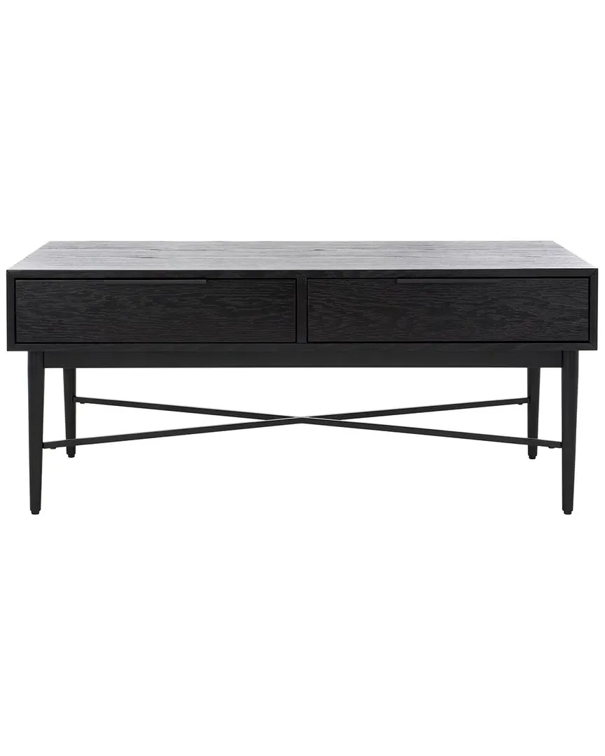 Pierre 2-Drawer Coffee Table - Black, Oak image