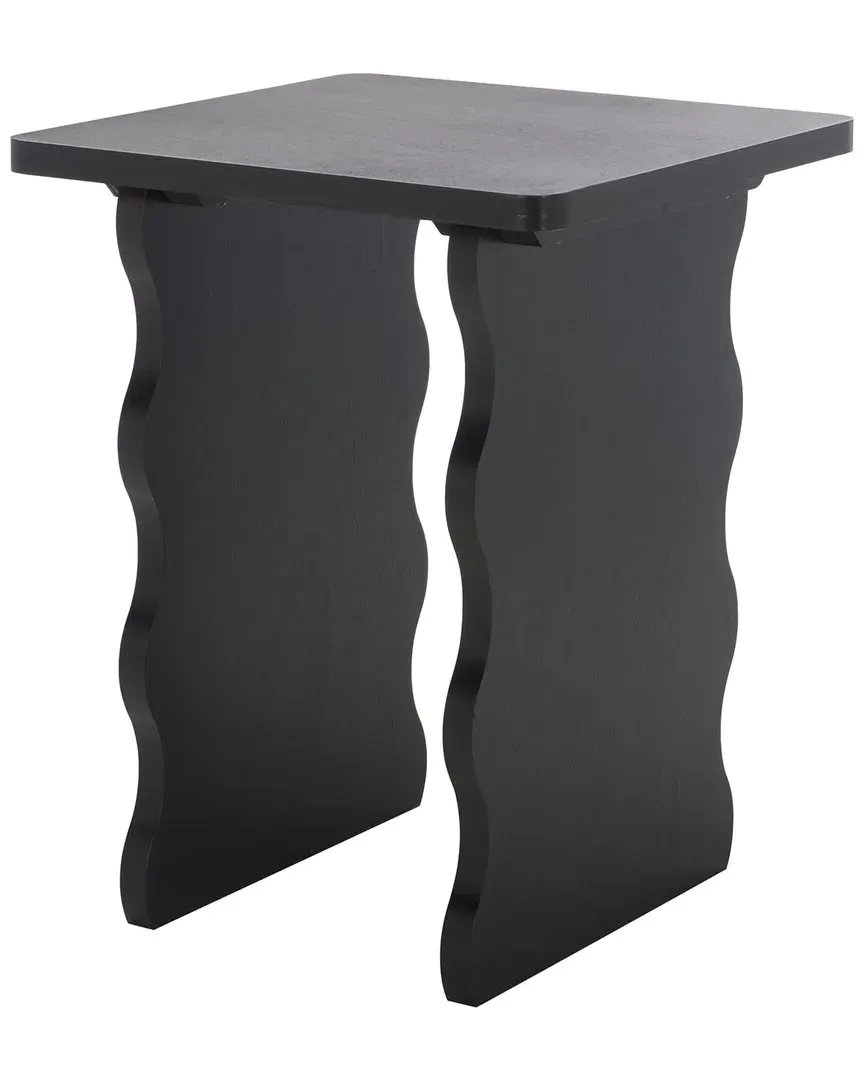 Preslyn Accent Table - Matte Black, Pine Wood