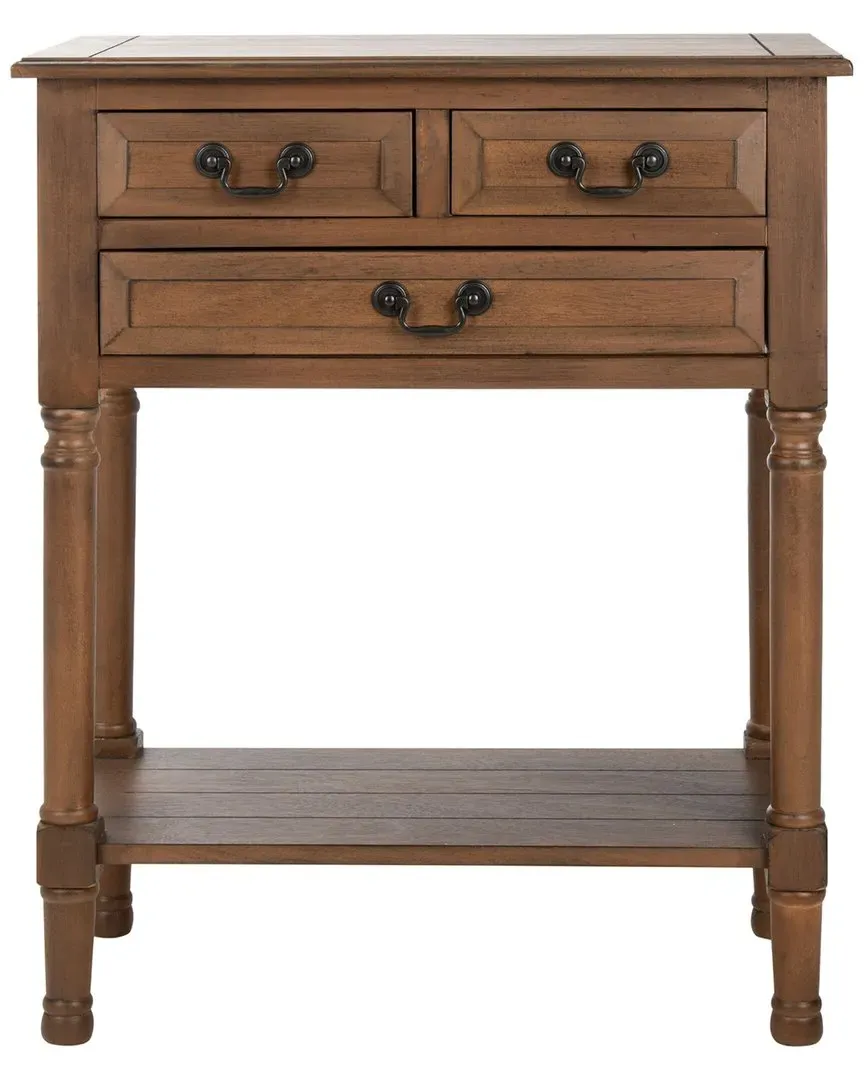 Primrose 3-Drawer Console Table - Brown, Pine image