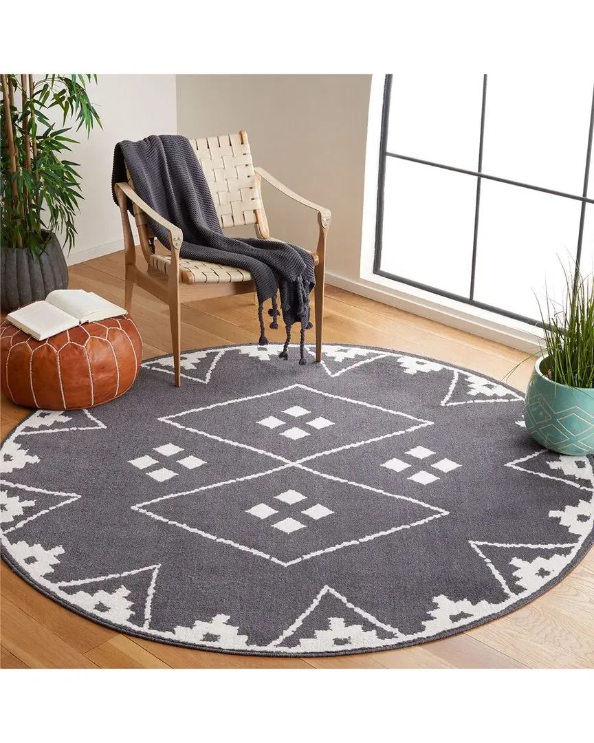 Pyramid Area Rug - Charcoal, Polypropylene