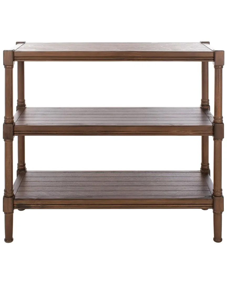 Rafiki 3-Shelf Console Table - Brown, Pine
