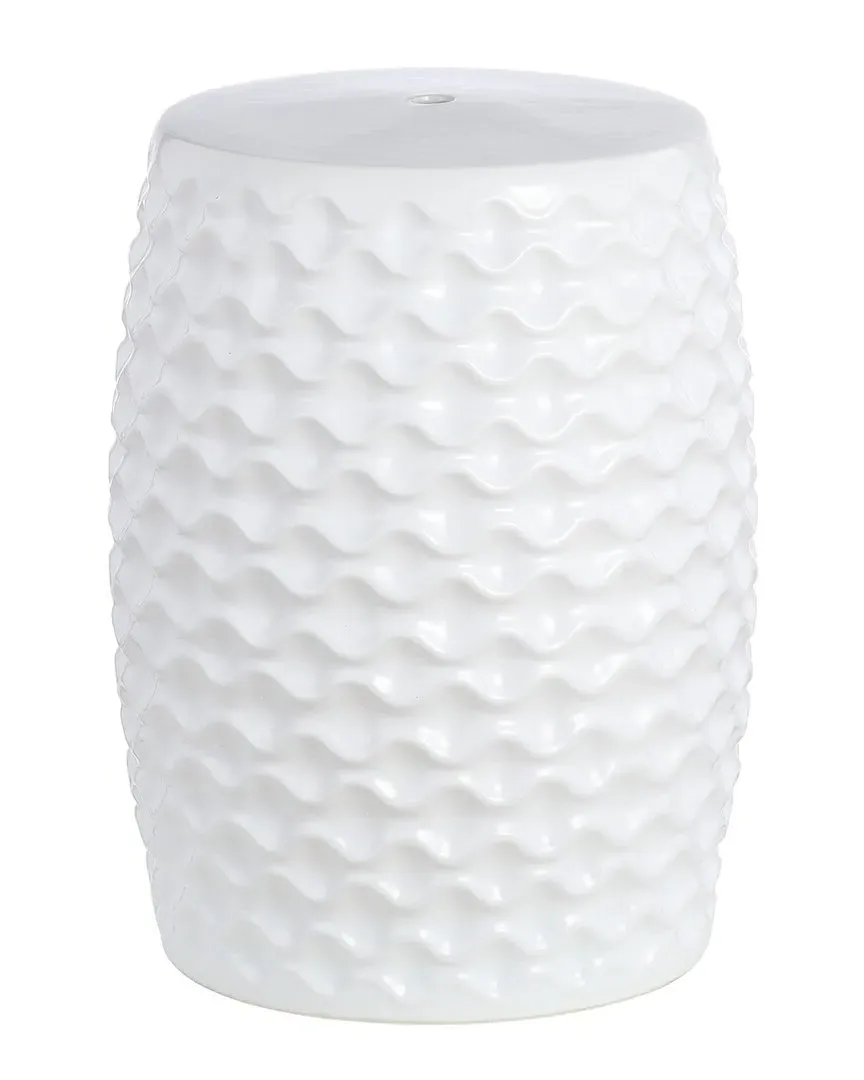 Randon Garden Stool - White, Ceramic image