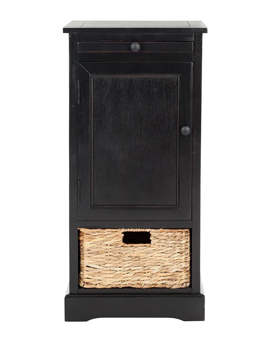 Raven Tall Storage Unit - Black, Pine