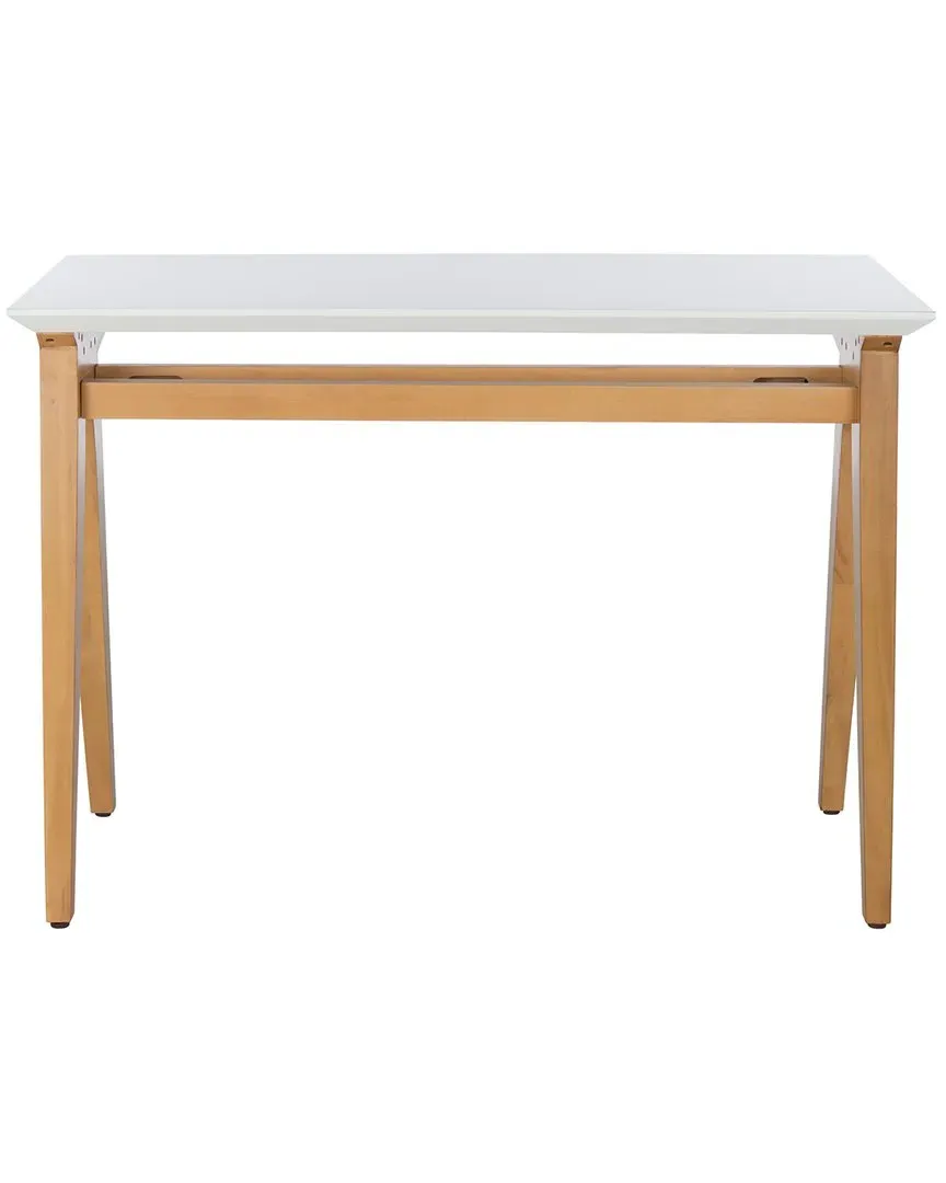 Reid A-Frame Desk - White, Oak image
