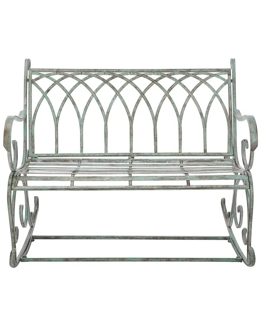 Ressi Rock Bench - Antique Dark Green, Wrought Iron image