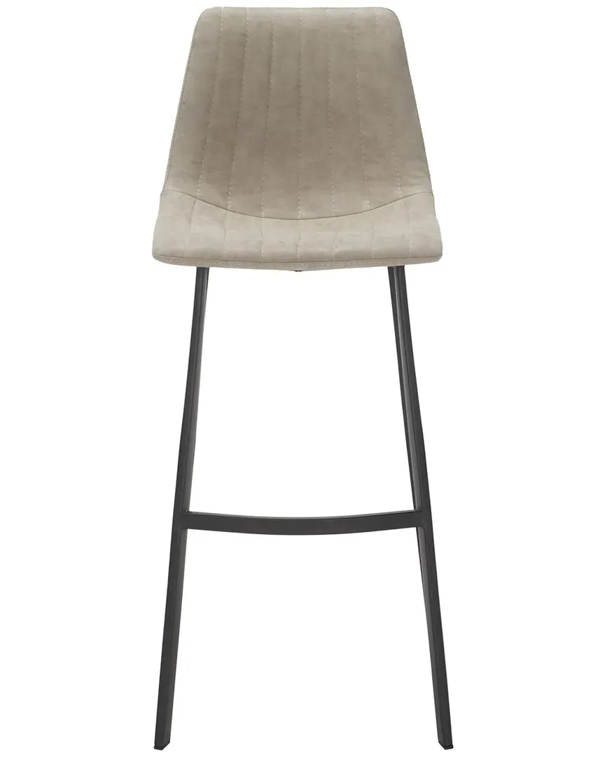 Rhyatte Bar Stool - Gray, Vegan Leather image