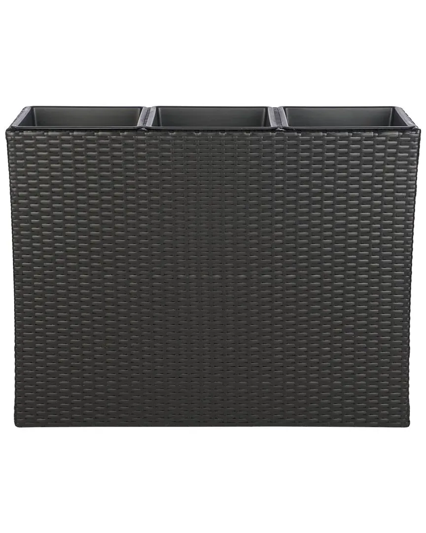 Rita 3-Tier Plant Rack - Black, Wicker image