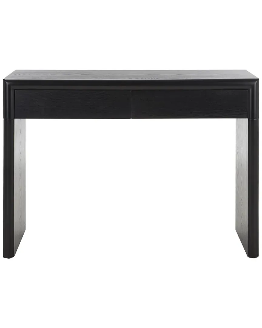 Rune Console Table with Drawers - Black, MDF