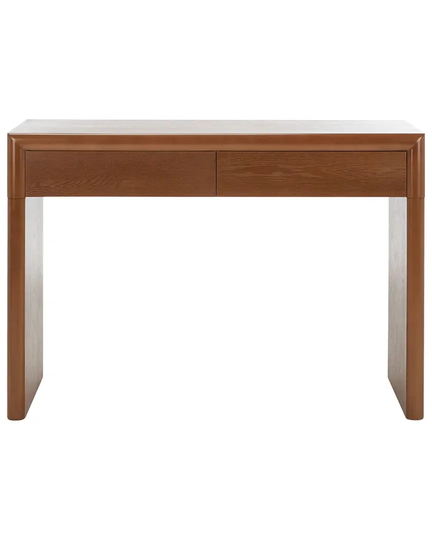 Rune Console Table with Drawers - Natural Brown, MDF
