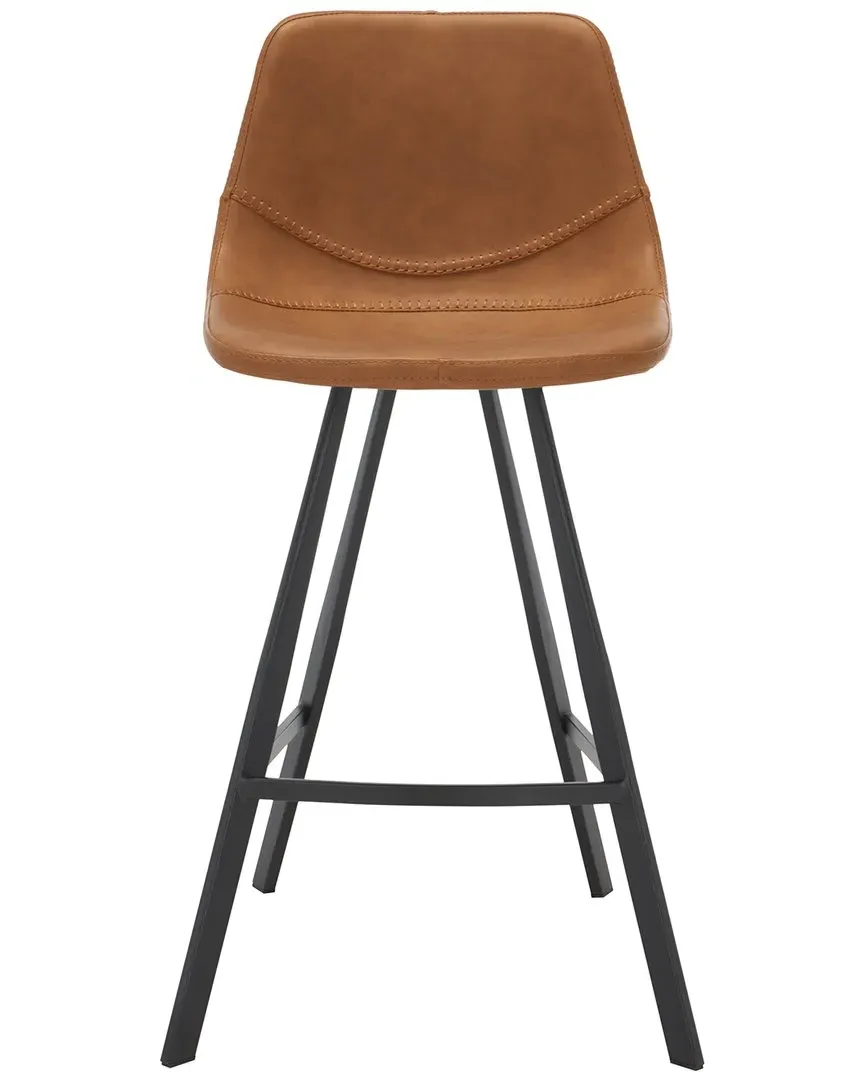 Ryanne Counter Stool - Cognac, Vegan Leather image