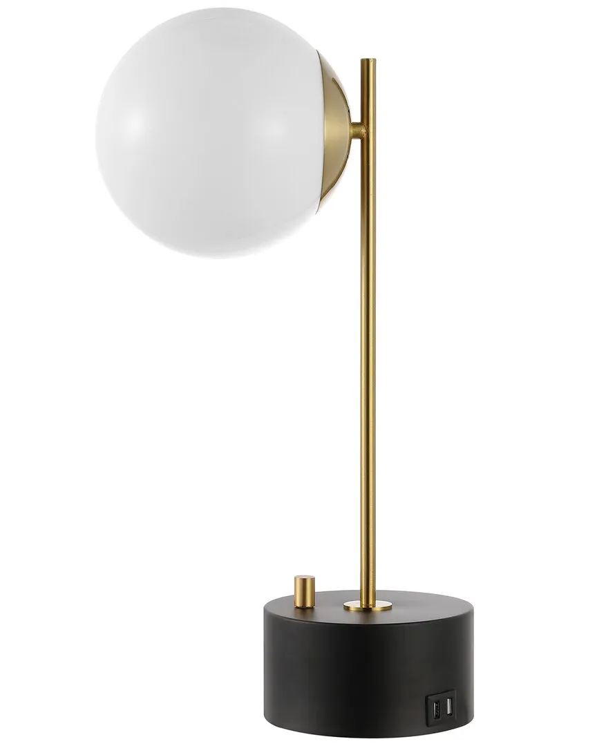Ryu Table Lamp with USB Port - Black, Brass image