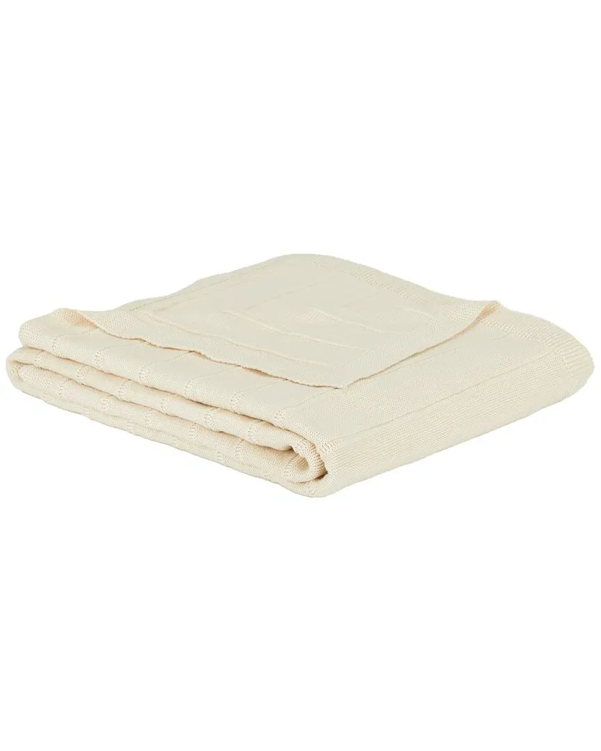 Sadra 50x60in Throw - Ivory, Cotton