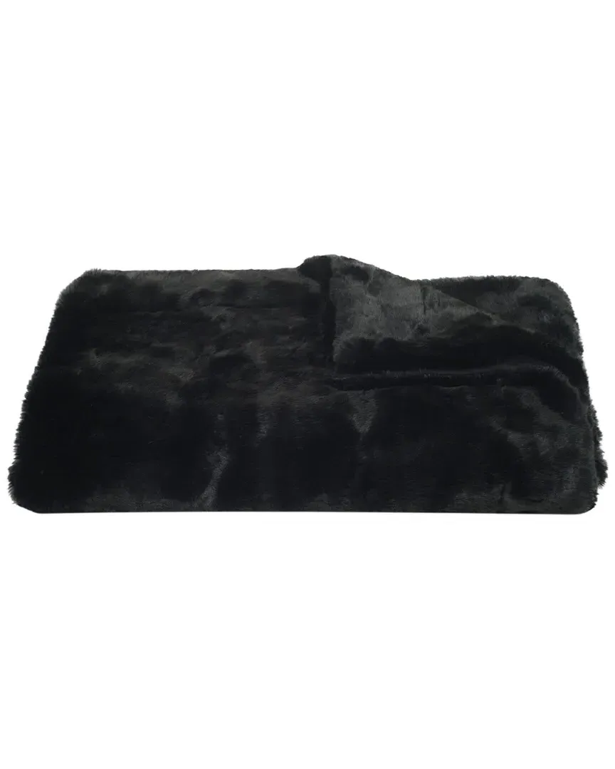 Safavieh Faux Mink Throw - Onyx image