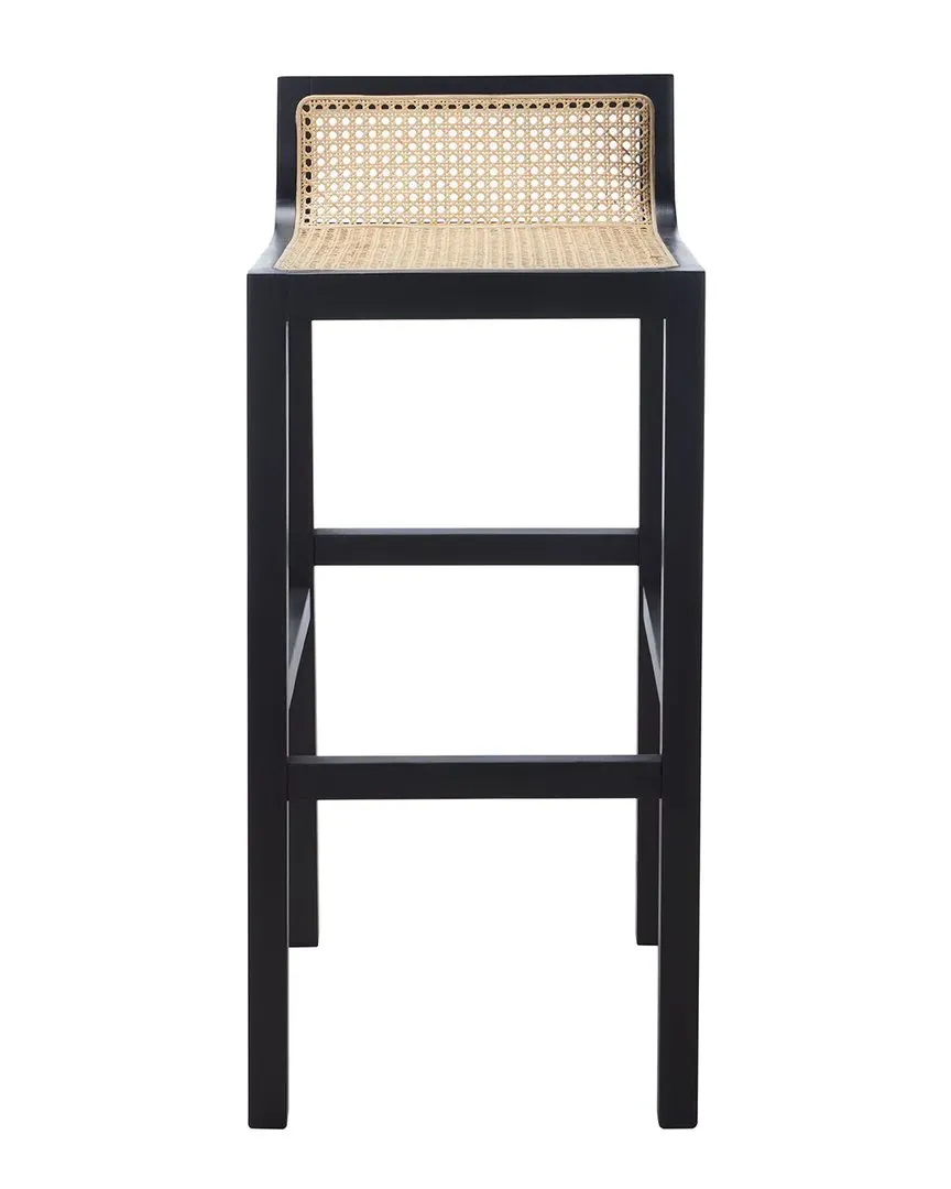 Saito Low Back Cane Bar Stool - Natural, Beechwood image