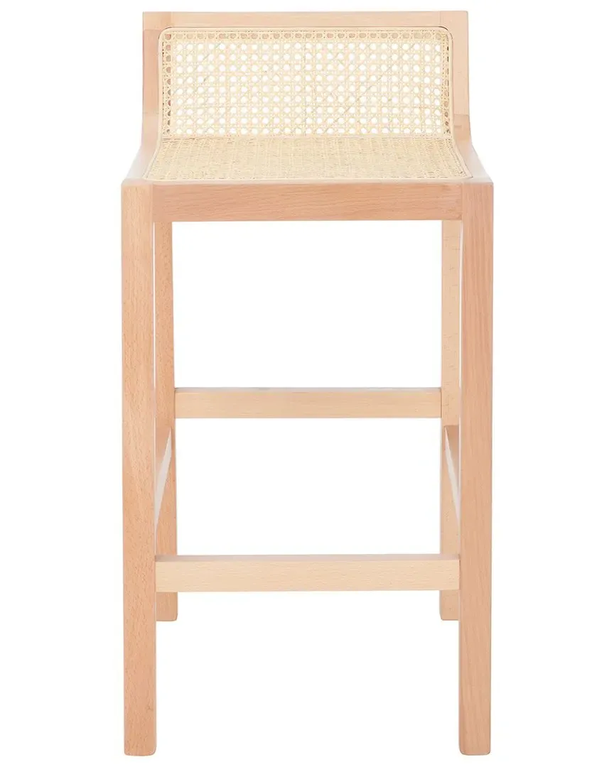 Saito Lowback Counter Stool - Natural, Beech Wood image