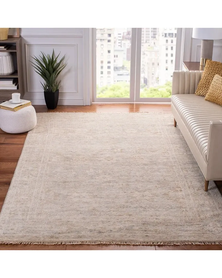Samarkand Hand Knotted Rug - Grey, Wool