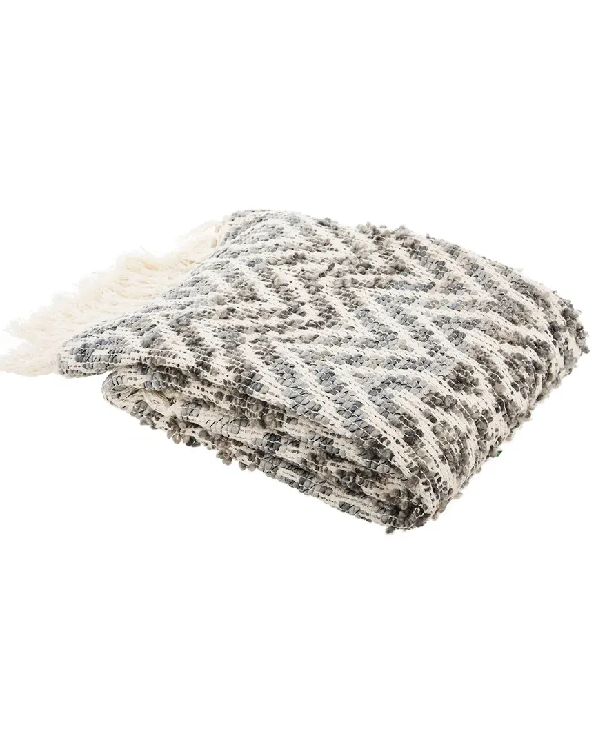 Santi Fringe Throw - Grey image