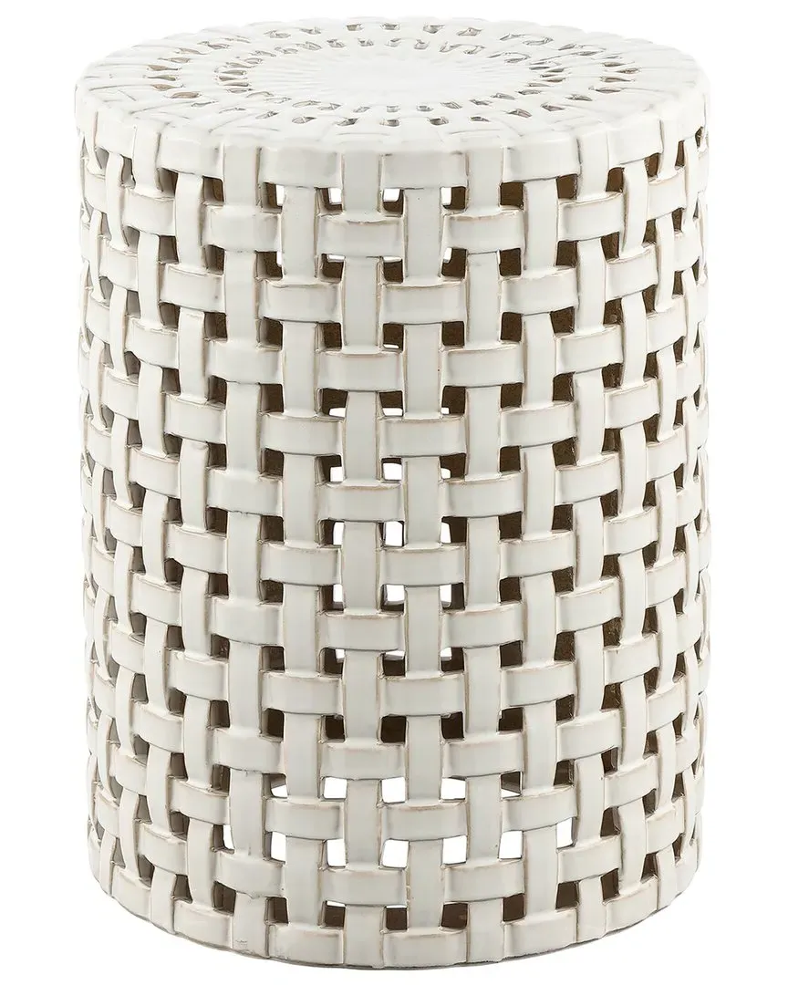 Sayre Garden Stool - Cream, Ceramic image
