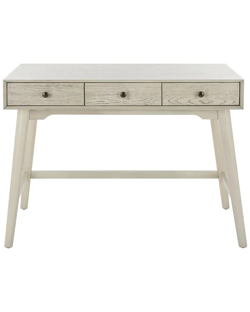 Scully 3-Drawer Desk - White Washed, Veneer image