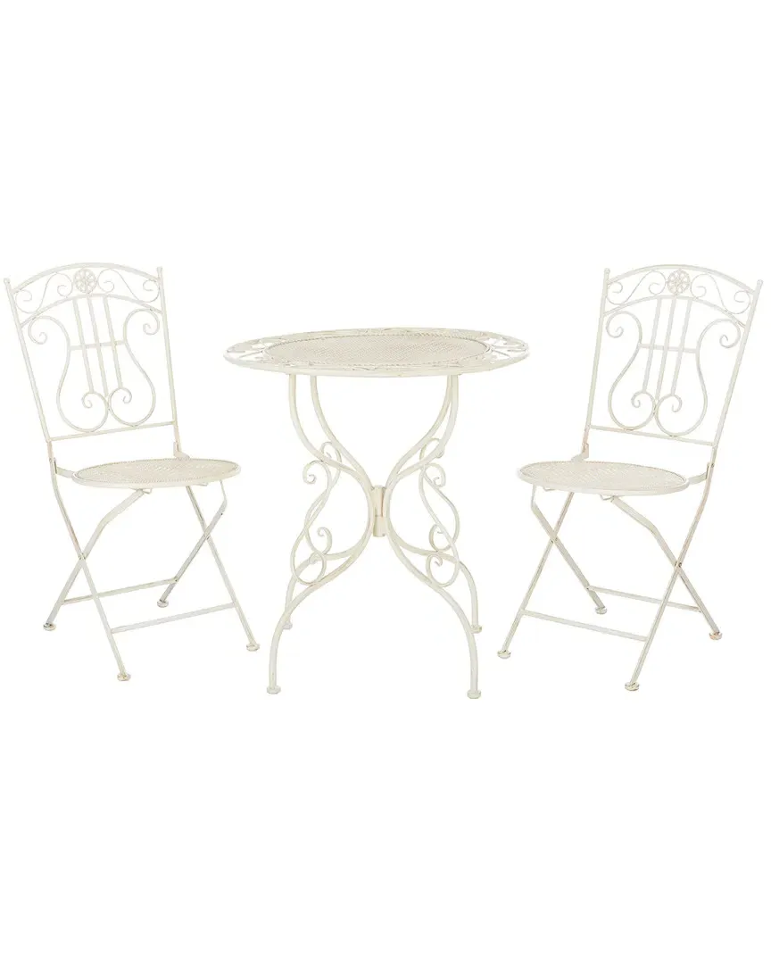 Semly 3-Piece Bistro Set - Pearl White, Metal image