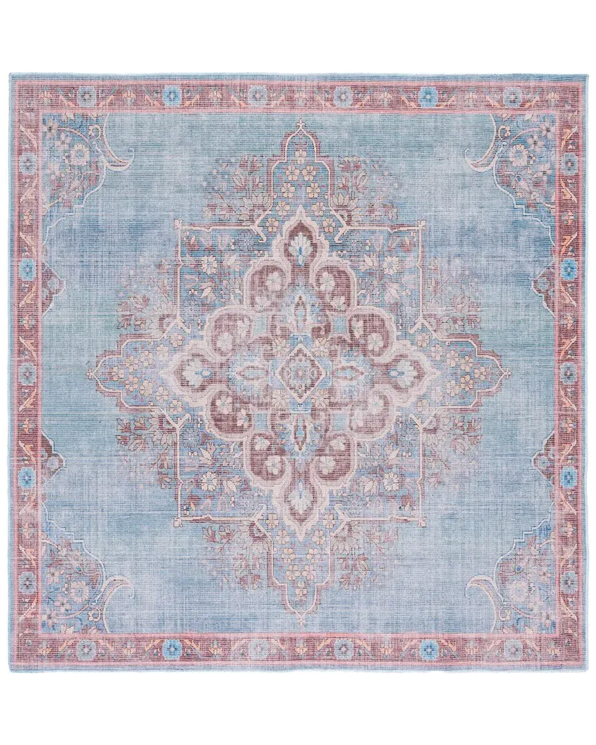 Serapi Machine-Washable Rug - Blue, Chenille