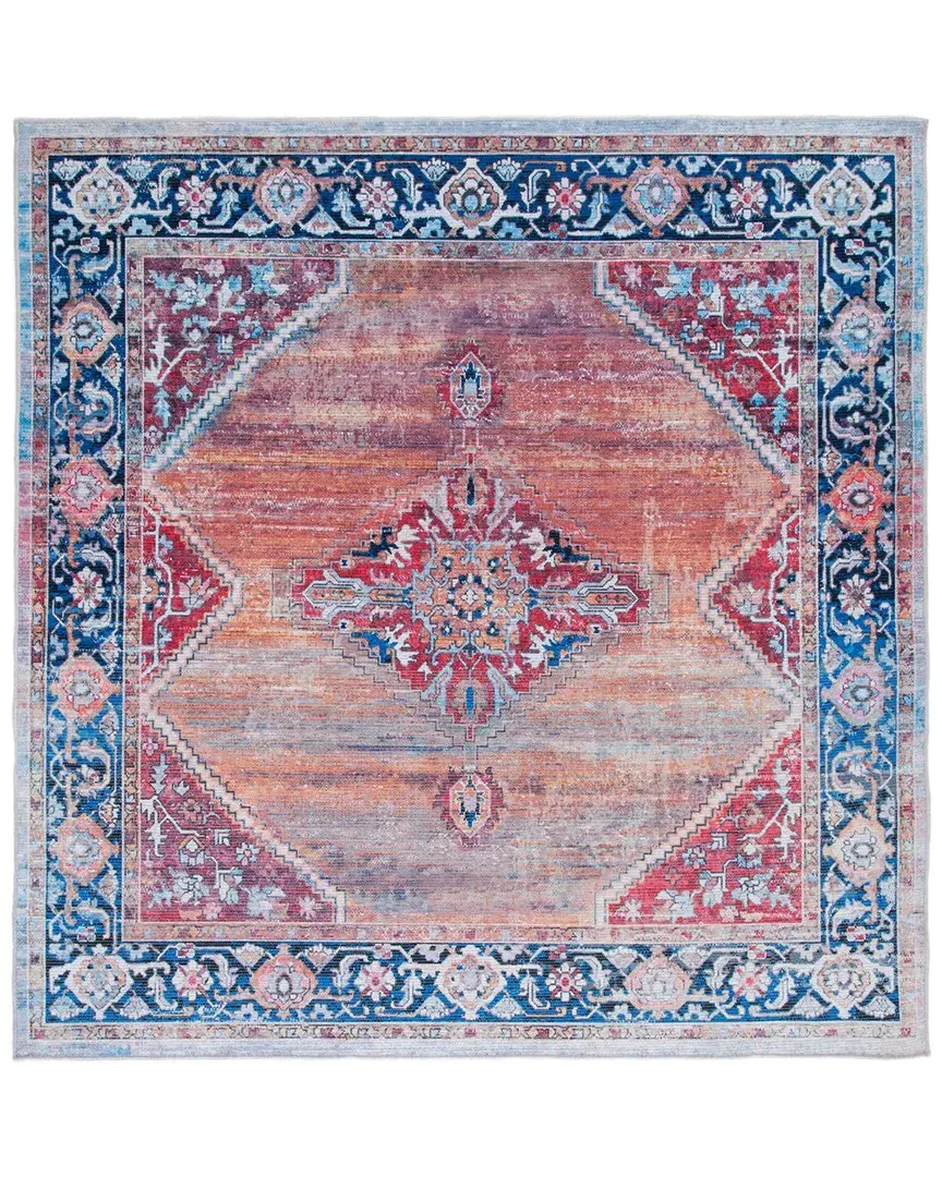 Serapi Machine-Washable Rug - Rust, Chenille