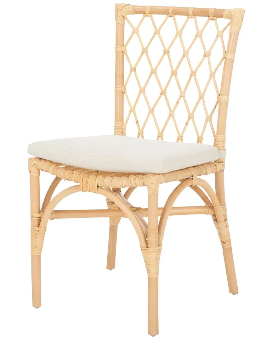 Set of 2 Austri Dining Chair with Cushion - Brown, Rattan