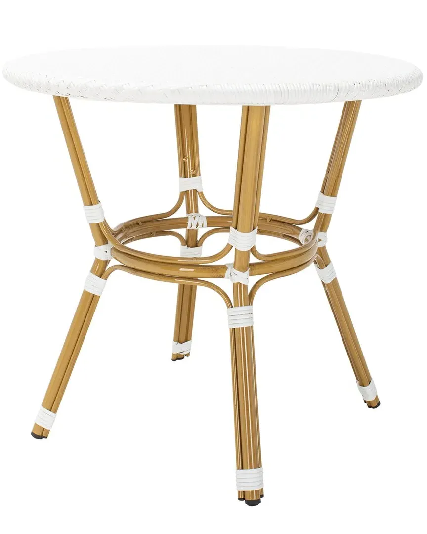 Sidford Indoor/Outdoor Bistro Table - White, Rattan
