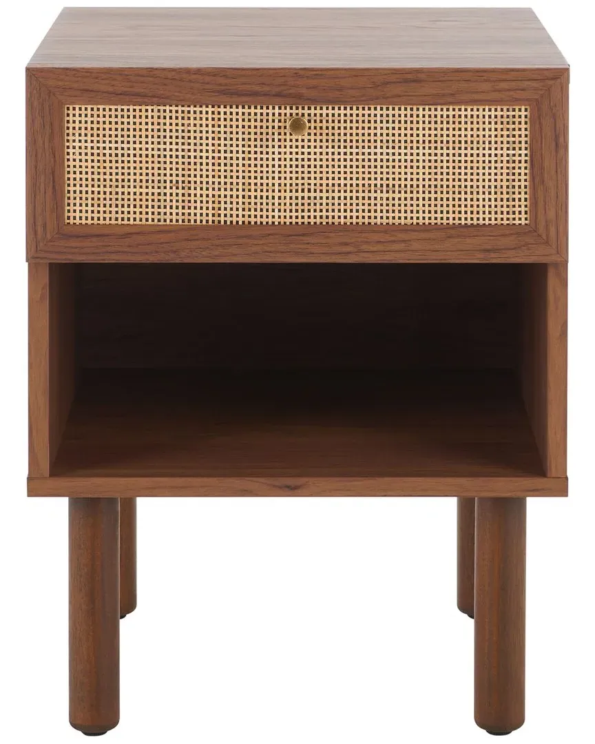 Silvanna Nightstand with Drawer - Brown, Walnut image