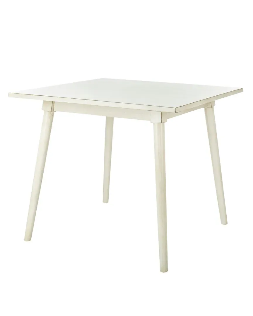Simone Square Dining Table - White, Walnut image
