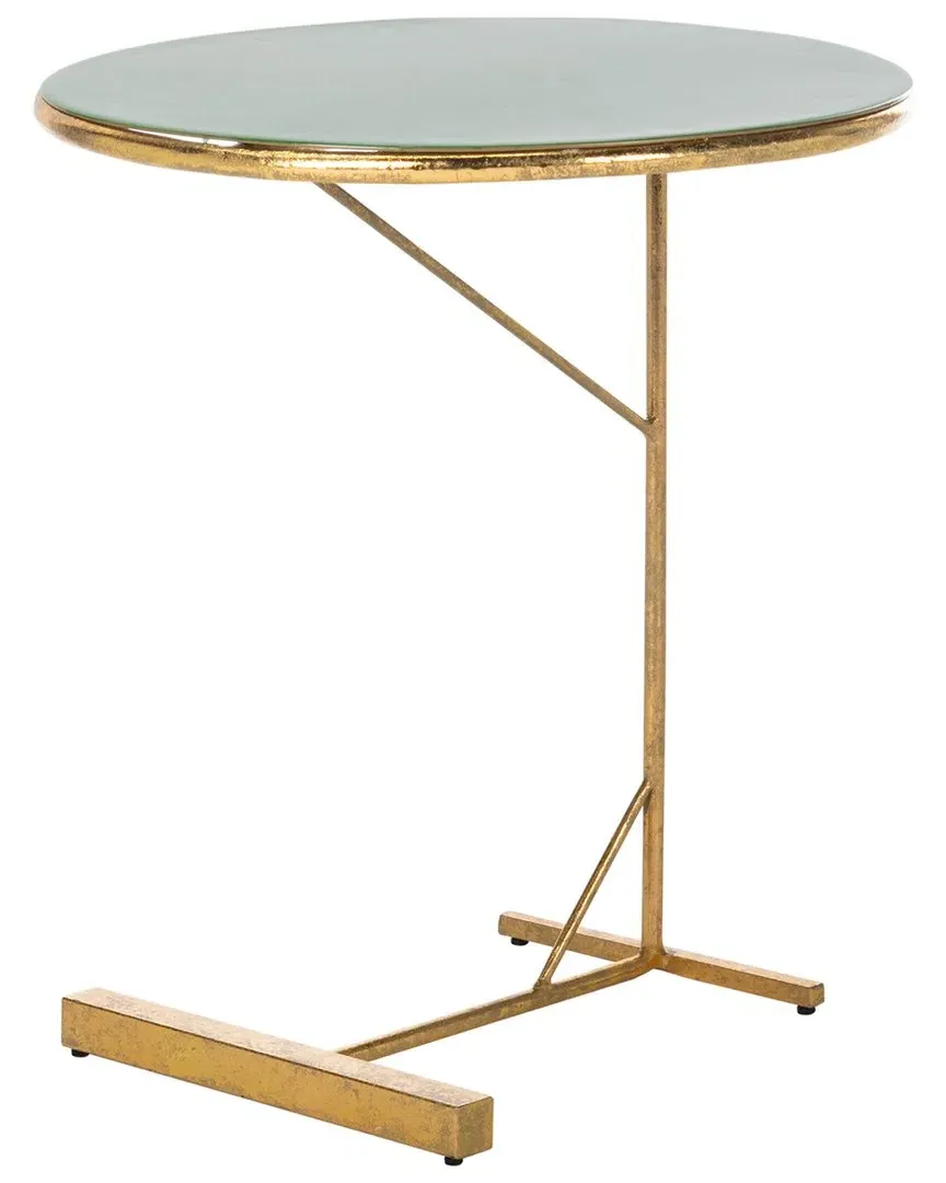 Sionne Round C Table - Green, Metal image