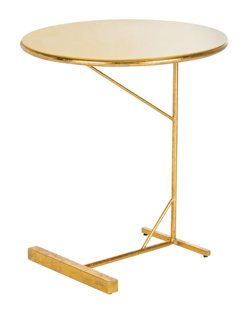 Sionne Round C Table - Yellow, Metal