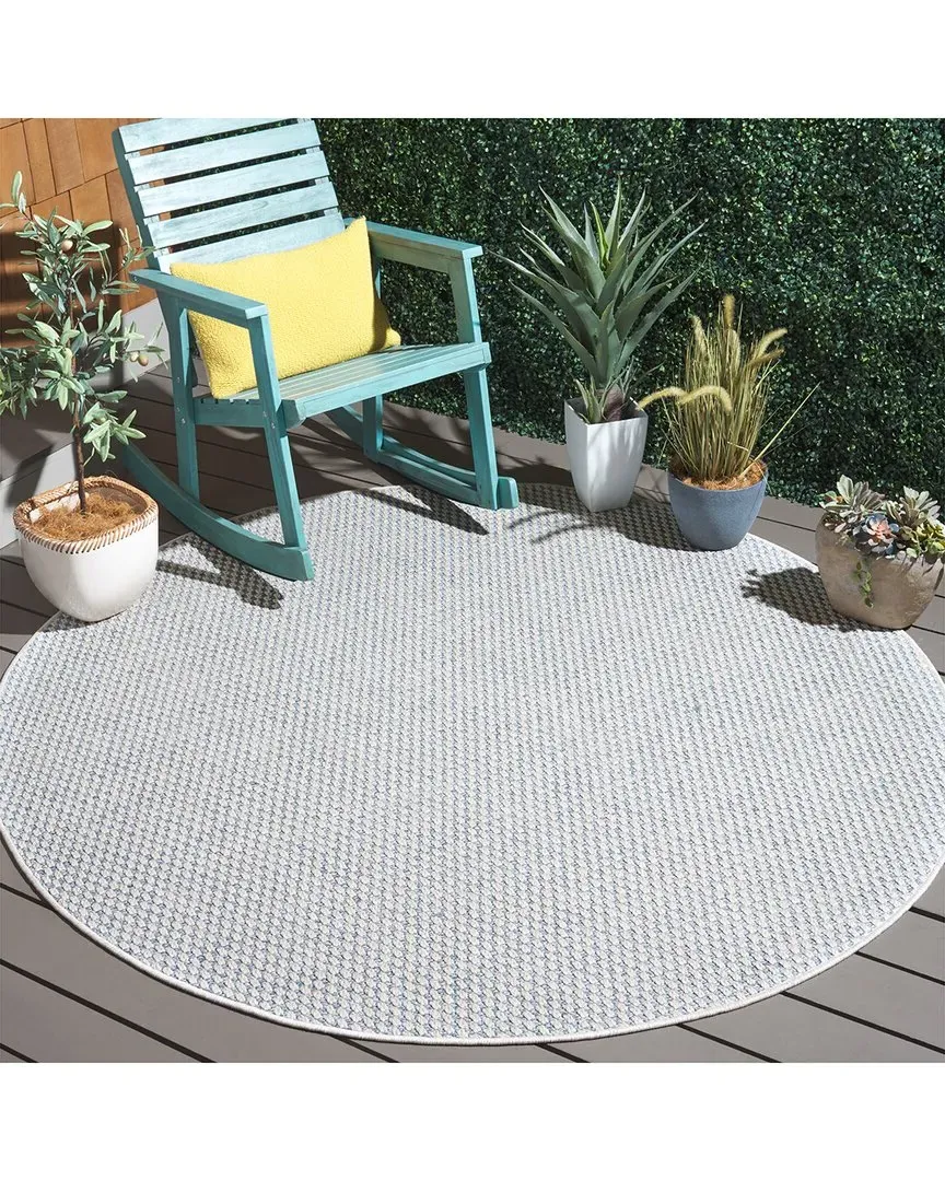 Sisal All-Weather Indoor/Outdoor Rug - Blue, Polypropylene