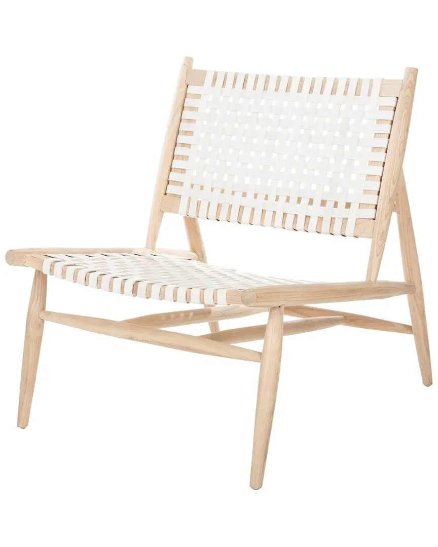 Soleil Accent Chair - White, Leather image