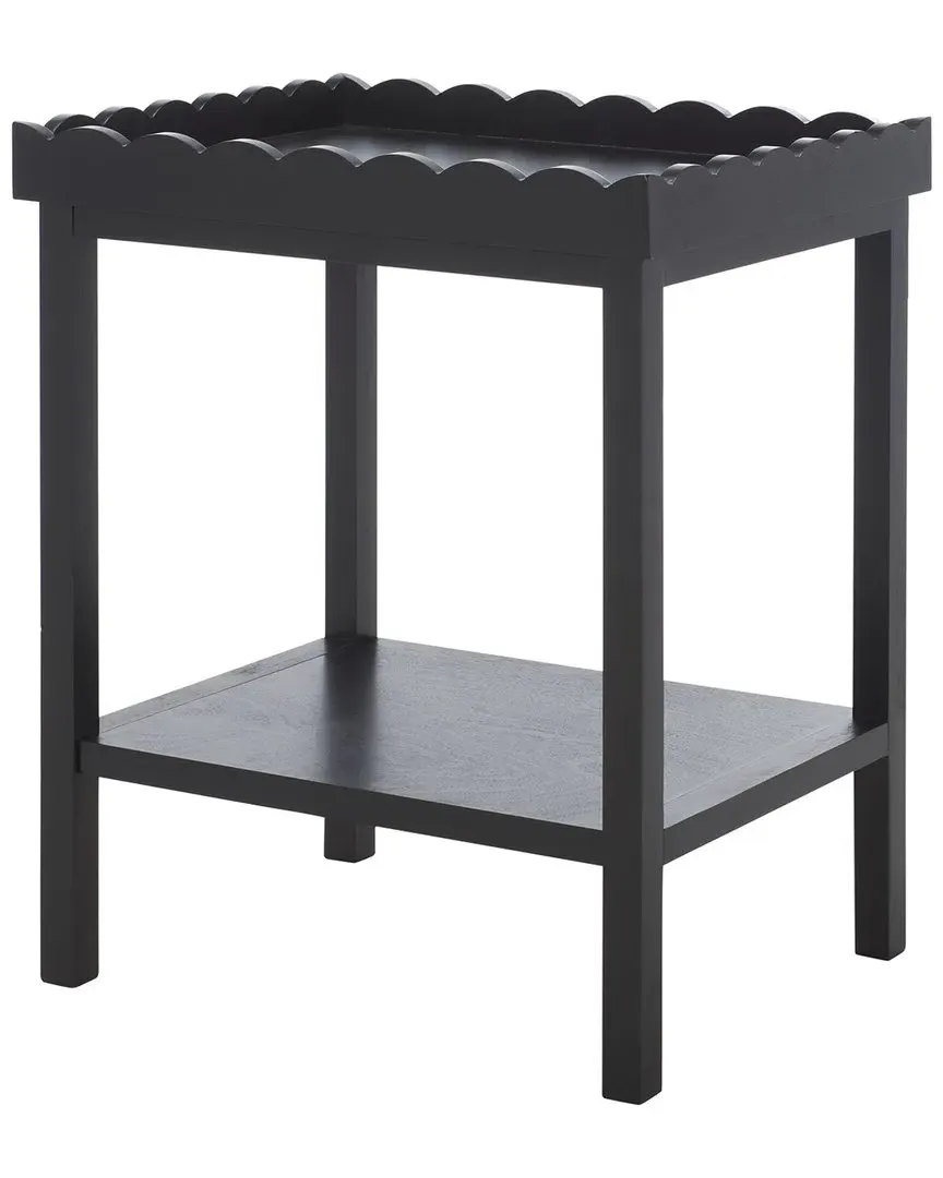 Starlyn Accent Table - Matte Black, Pine Wood