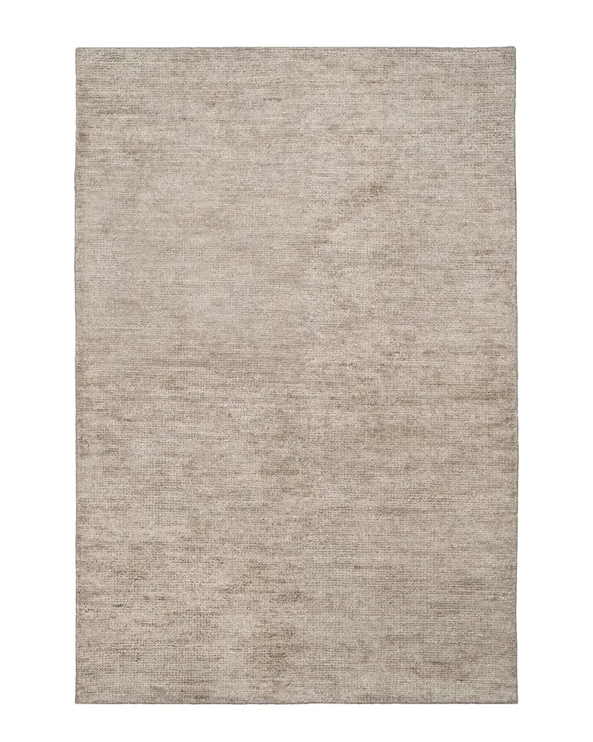 Stone Wash Hand-Knotted Rug - Grey, Viscose Cotton