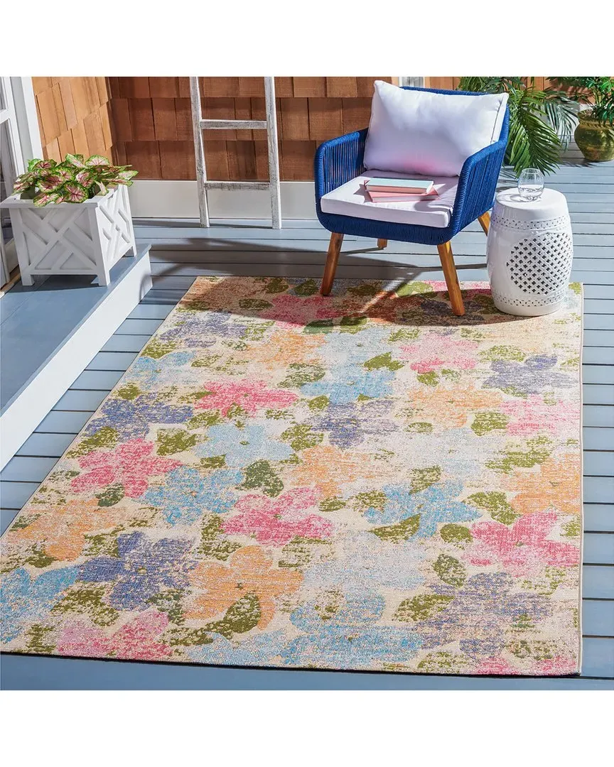 Summer Colora Power-Loomed Indoor/Outdoor Rug - Blue