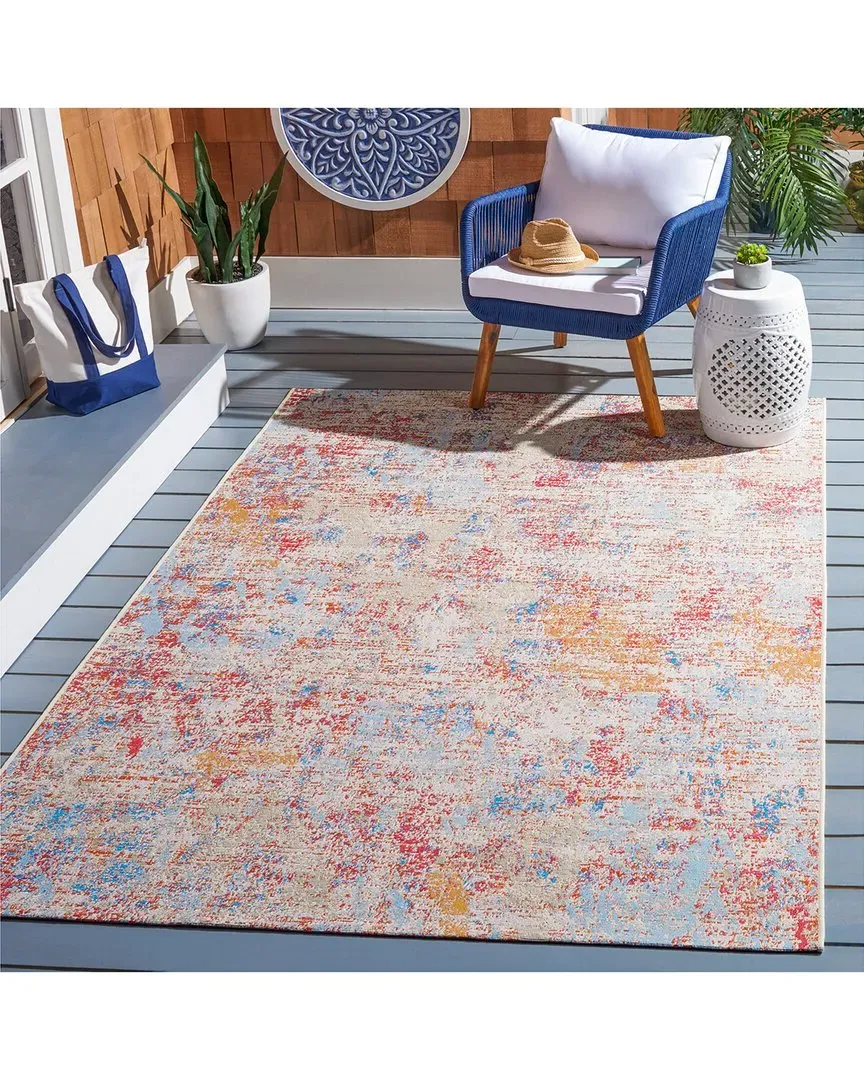 Summer Vibral Power-Loomed Indoor/Outdoor Rug - Ivory