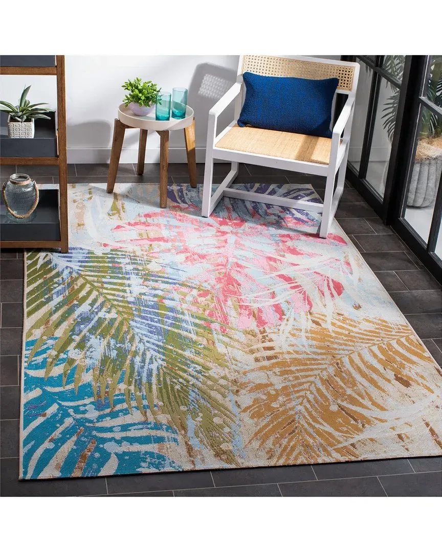 Summer Viora Power-Loomed Indoor/Outdoor Rug - Blue