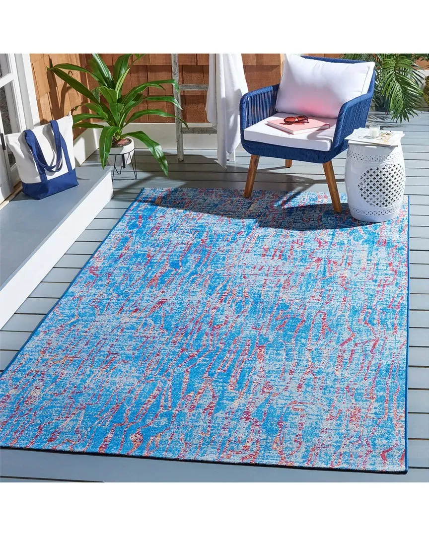 Summer Vivra Power-Loomed Indoor/Outdoor Rug - Blue