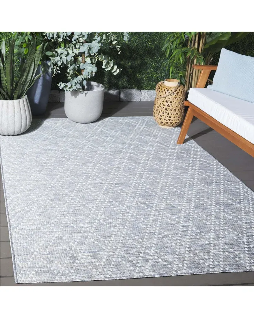 Sunset Anglor Power-Loomed Indoor/Outdoor Rug - Blue image