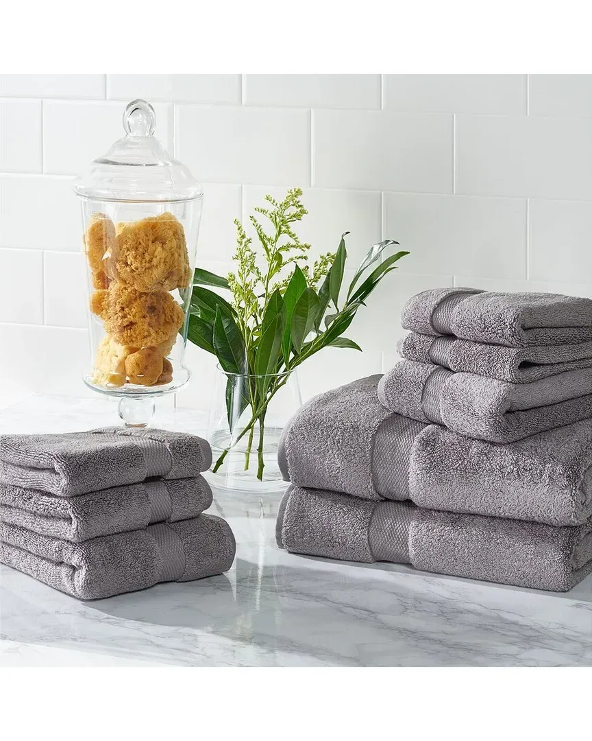 Super Plush 8Pc Towel Bundle - Grey, Cotton image