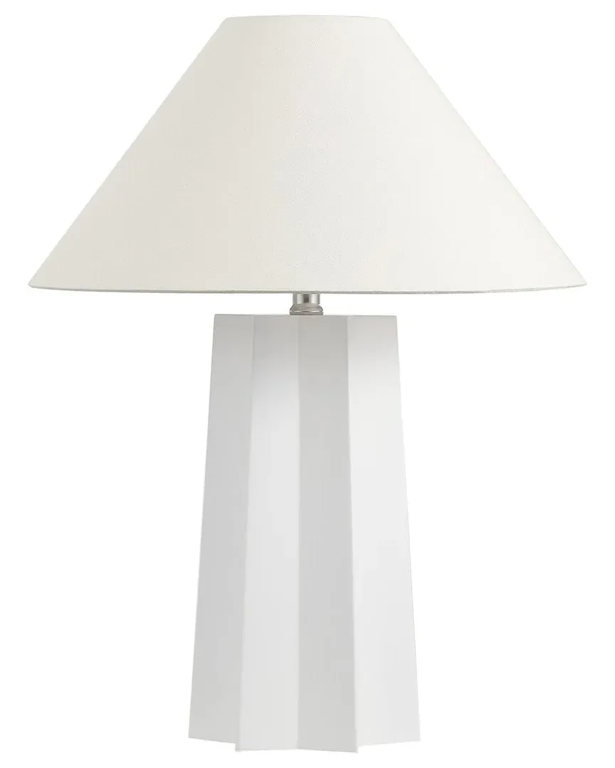 Symone 22in Table Lamp - White, Resin