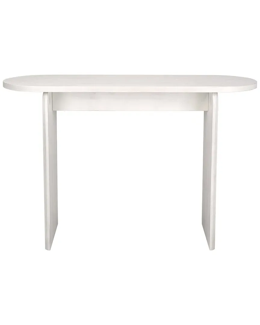 Syura Ribbed Console Table - White Wash, Ashwood image