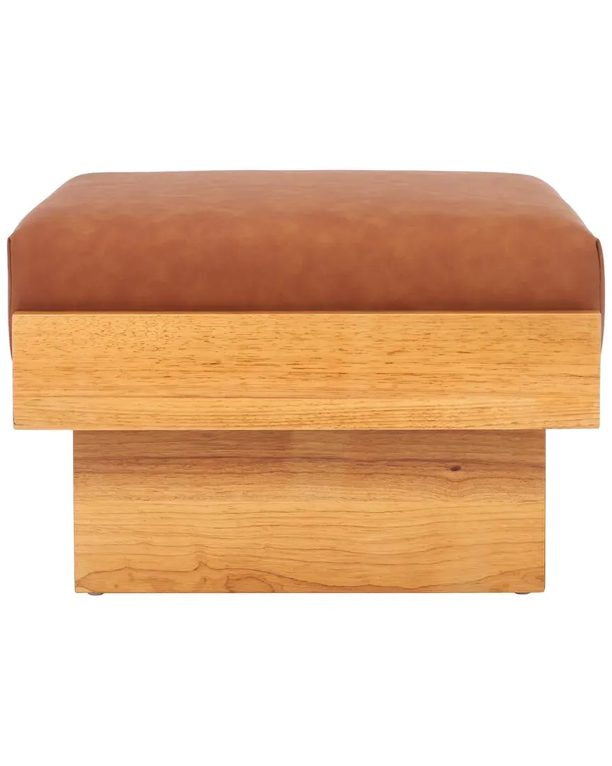 Tarilynn Ottoman - Cognac, Velvet