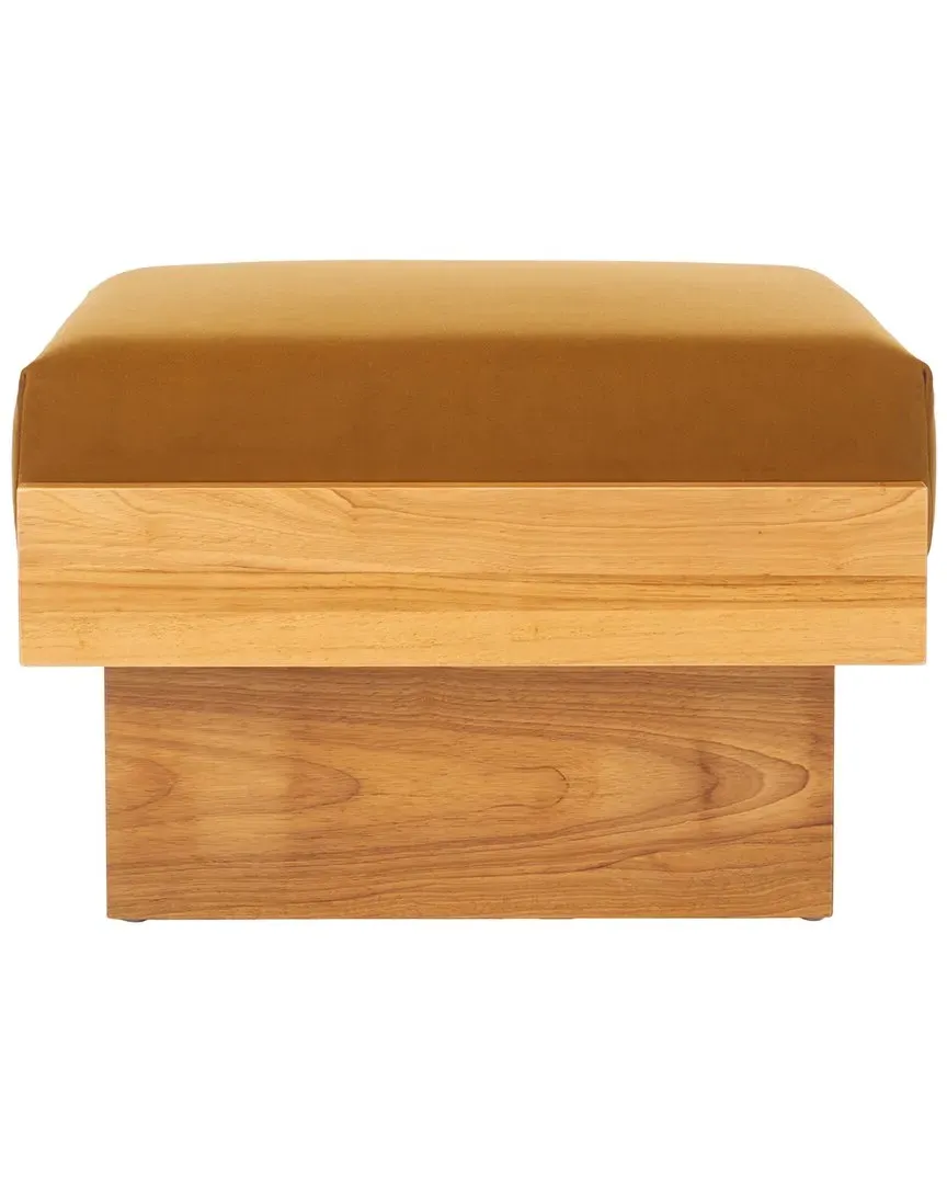 Tarilynn Ottoman - Mustard, Velvet image