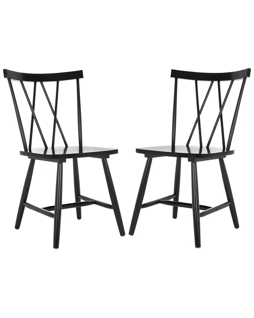 Tayten Spindle Back Dining Chairs Set of 2 - Black, Wood image