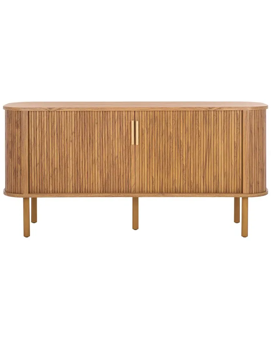 Tealla Sideboard with Tambour Doors - Oak, Wood