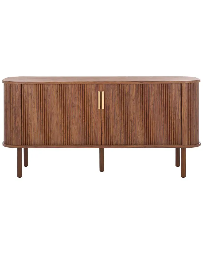 Tealla Sideboard with Tambour Doors - Walnut, Wood